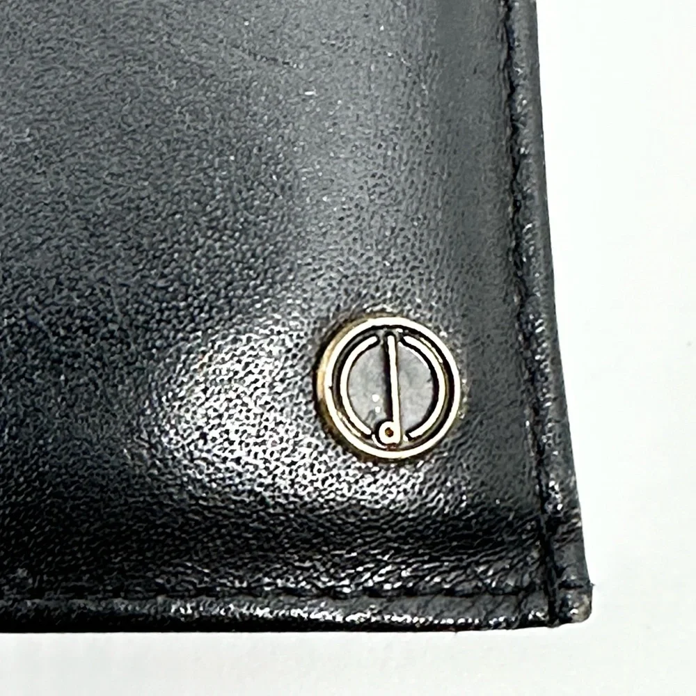 Dunhill Fine Leather Bi-Fold Business Card Case/Wallet - Black
